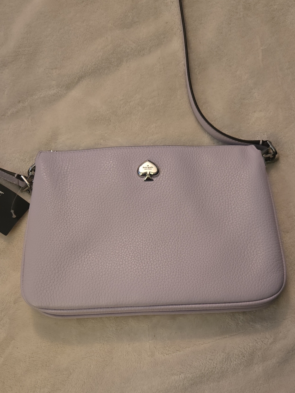 kate spade Lavender Pebbled Leather Crossbody Bag